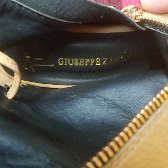 Giuseppe Zanotti Design tan peep toe lace up boots - Picture 8 of 8